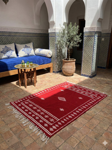 Genuine tunisian wool - wool, rug
