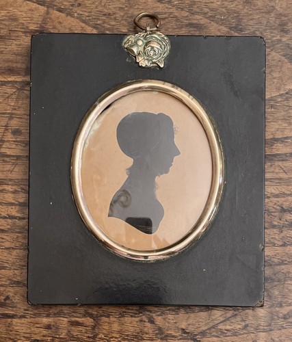 Antique portrait silhouette - antique,