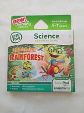 Brand New Science Rainforest LeapFrog LeapPad Games Learning Software cartridge