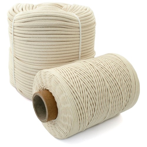 Natural cotton rope cord - natural,