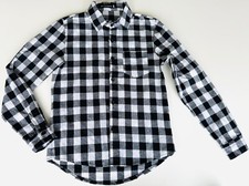 Boy's Black & White Checked Lumberjack Style Shirt Top 11-12 y BeetleGeuse Juice