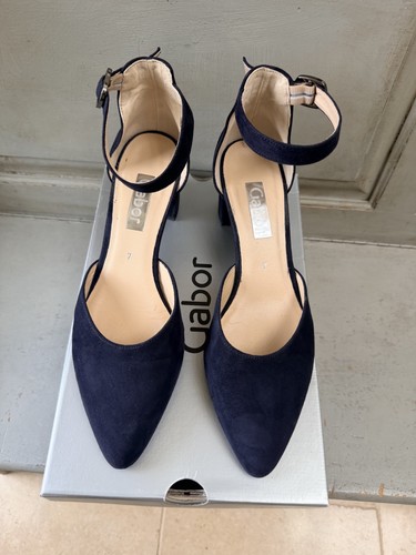 Gabor ladies navy blue suede - navy,