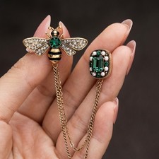 Enamel Bumblebee Brooches