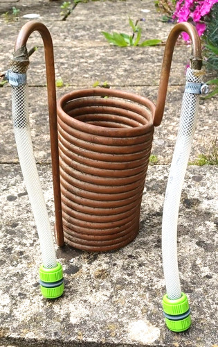 Brewing wort chiller copper - brewing,