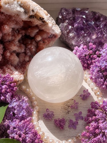 Blue rose quartz crystal - rose,