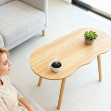 wooden coffee table living