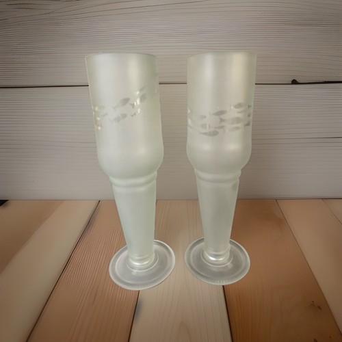 Green glass vintage - green, frosted