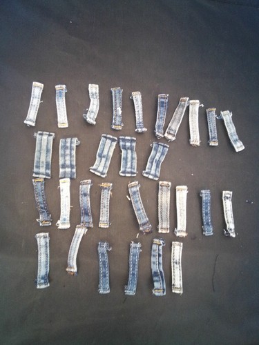 Denim belt loops - loops, scrap