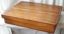 ANTIQUE LARGE PINE TRAY BOX