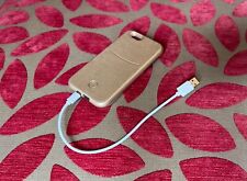 iPhone selfie LED light phone cover case in gold