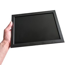 Mystical Black Scrying Mirror A4 Size Decor for Home Pagan Witches Divination