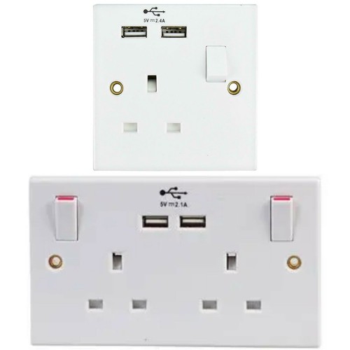 Wall plug socket single - uk,