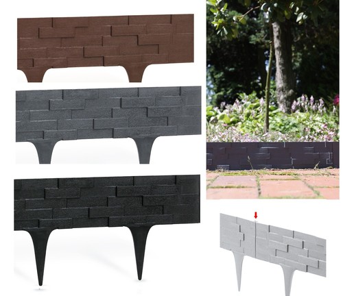 Garden lawn edging wall - wall,