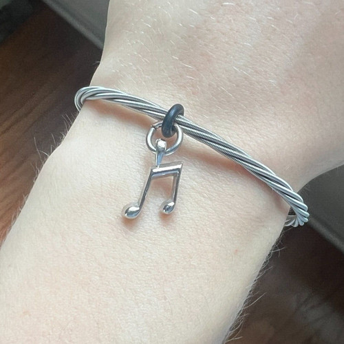 Music note bangle bracelet - bangle,