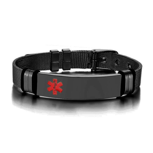 Medical alert ice - alert, black