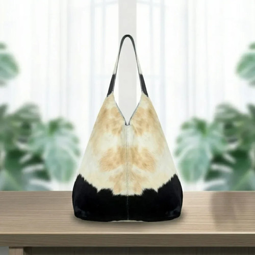 Genuine cowhide leather hobo - genuine,