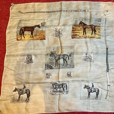 Vintage 100% Silk Scarf Square