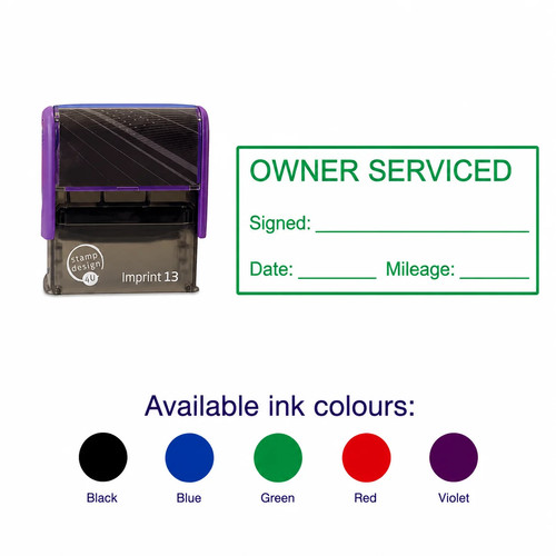Owner serviced self inking - serviced, self-inking