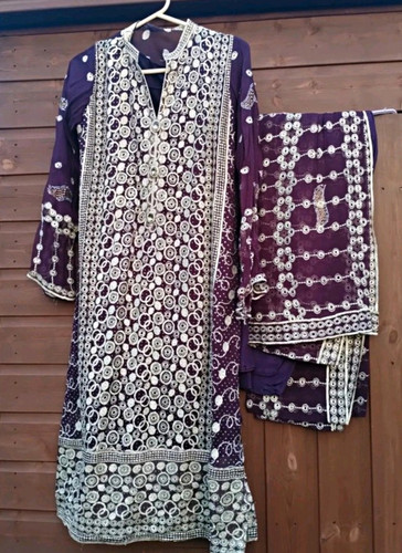 Women purple cotton - cotton, salwar