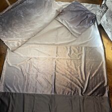 NEW Kylie Minogue Bedding Single Duvet & Cushion Cover & Throw Silver/grey Ombré