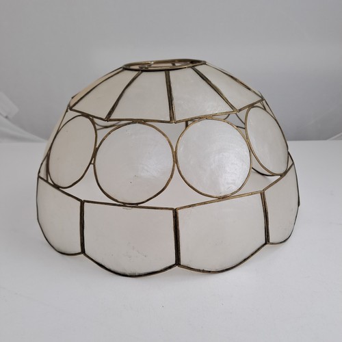 Vintage capiz shell lampshade - vintage,