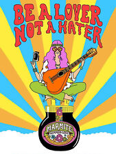 METAL VINTAGE SHABBY-CHIC TIN MARMITE PLAQUE/FRIDGE MAGNET