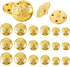 Gold Metal Blazer Buttons Set