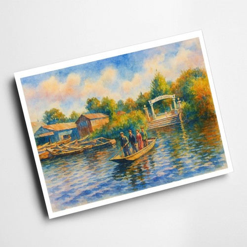 Print eel pie - eel,