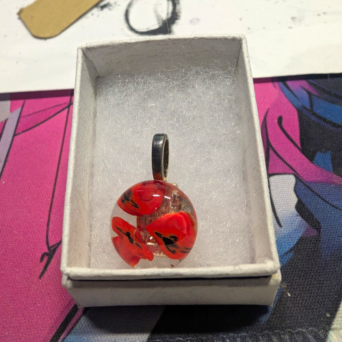 Handmade glass pendant - handmade,