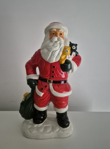 Vintage ceramic santa claus - ceramic,