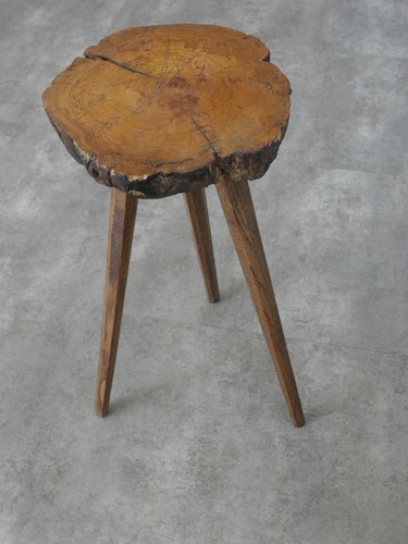 Tree trunk stool folk - folk, wood