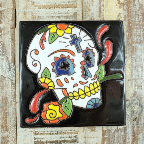 Mexican relief tile 5x10 - tile, 10.5x10.5