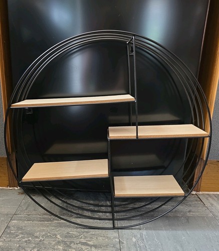 Round metal wooden - round,