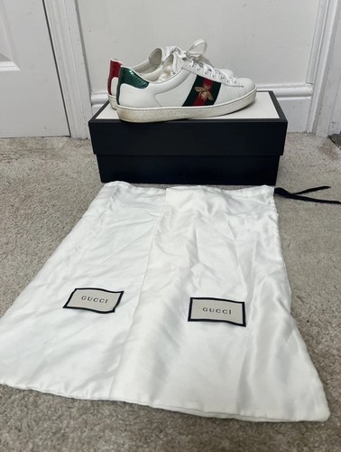 Gucci ace bee white leather - bee,