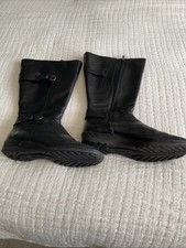 Duo Black Leather Knee High