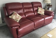 3 Seater Maroon Red Wine
