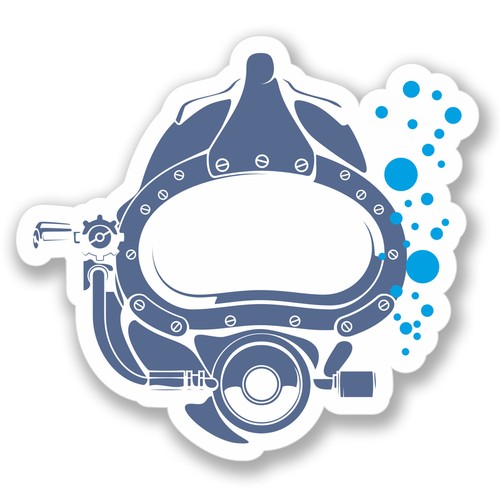 Scuba diver sticker - scuba,