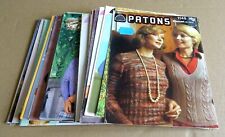 MULTI-LIST SELECTION OF ORIGINAL PATONS; LADY’S  KNITTING PATTERNS (A5) (B)