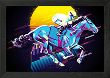 Horse racing Framed Wall Art
