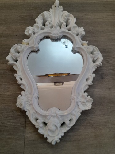 Vintage white painted rococo - vintage,
