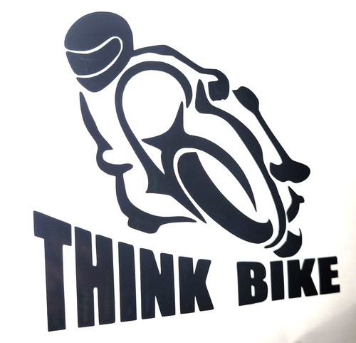 Think bike motorbike - bike, decal