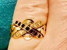 STUNNING 14 CT GOLD DIAMOND &