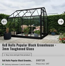 Halls Popular 6x8 Greenhouse