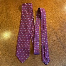 Charvet Jacquard Burgundy Silk