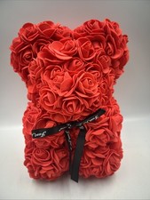 Red rose bear flower - red,