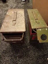 2x Old Ammo Boxes Storage
