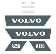 Decal Sticker Set Volvo A25G ADT Dump truck Decal Set