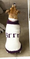 DOG COAT ARAN SWEATER JUMPER KNITTING PATTERN COPY SMALL, MED, LGE, XL 55