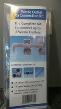 CARAVAN DOUBLE WASTE DRAIN