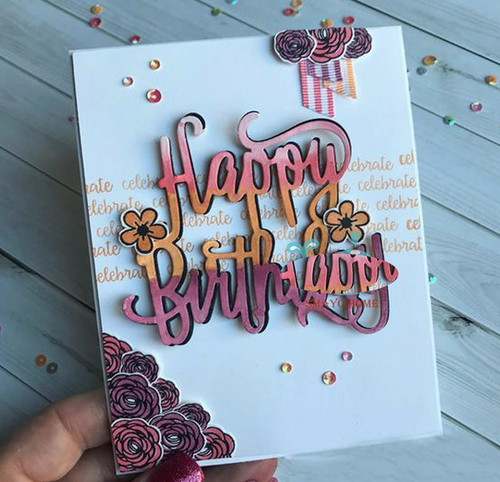 Happy birthday letter cutting - happy,